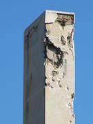 Während des letzten Krieges stand Posedarje immer wieder unter Beschuss. Dabei wurde auch dieses Denkmal beschädigt.