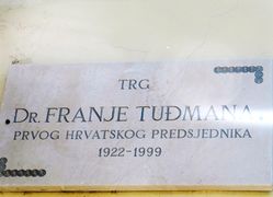 Franjo Tuđman, erster Kroatischer Präsident, 1922 – 1999. Unter seiner Regierung erklärte Kroatien 1991 die Unabhängigkeit.